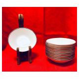 12 VTG NORITAKE "PILGRIM" 6981  SOUP BOWLS 7.5 IN