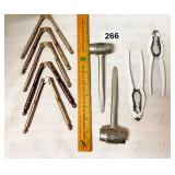 SEAFOOD HAMMERS, CLAW CRACKERS, NUT CRACKER LOT