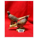 MCM -AMAZING PAIR OF 1962 NAPCO PHEASANT FIGURINES