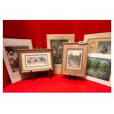 GROUP OF FRAMED ARTWORK & PRINTS