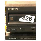 SONY 5 DISC PLAYER & KENWOOD RECEIVER KRV6020