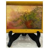 ORIGNAL PAINTING BY FRAN CHAUSSE WHITE -6X8