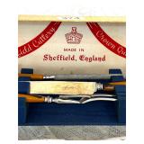 VINTAGE SHEFFIELD, ENGLAND CARVING SET