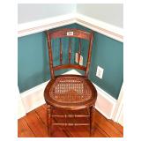 ANTIQUE SWEET, DAINTY, CANE SEAT EAST LAKE CHAIR