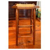 SINGLE RUSH SEAT BAR STOOL