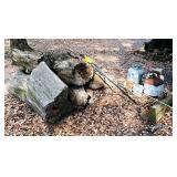 GROUP OF HARDWOOD, LP TANKS, ETC