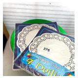 CHARGERS AND PAPER DOILIES