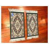 PAIR OF 19X42 ENTRY WAY RUGS WITH FRINGE