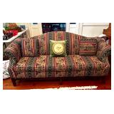 CLASSIC CAMEL BACK ONE CUSHION SOFA & PILLOWS