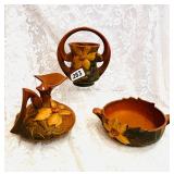 3 PIECES OF ROSEVILLE