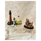 COLLECTIBLE LIGHT HOUSE GROUP ,SPONTIQUES,ETC