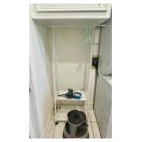 CLOTHES RACK & BLACK & DECKER VACUUM WITH CHARGER