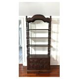 MCM BOOKCASE WITH STORAGE 34.25X14.75X93.75