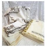 NIB TABLECLOTH, EMBROIDERED TABLE CLOTH, NAKINS