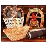 BASKET, SCARF, DECOR AND MORE