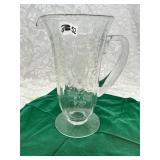 VINTAGE FOSTORIA NAVARRE CLEAR BLOWN WATER PITCHE