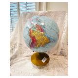 VINTAGE RAISED REPLOGIE WORLD NATION GLOBE