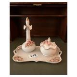 VINTAGE PORCELAIN DRESSER SET