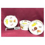 SET OF 3 OVEN TO TABLE FRUIT THEME BAKING DISHES