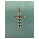 14K YELLOW GOLD CROSS 1.4 grams