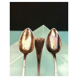 3 STERLING SILVER SPOONS JO 830 S (83%STERLING)
