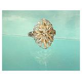 14K GOLD- BLACK HILLS GOLD FILLIGREE RING 3.8 g