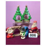 VTG HANDMADE CHRSITMAS NAPKINS RINGS -5