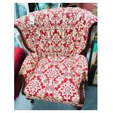 VINTAGE CHANNEL BACK REUPOLSTERED