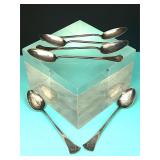 SET OF 6 H.E.N 830 - 83% STERLING SILVER (1.63OZ)