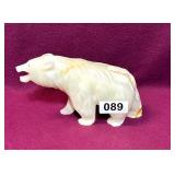 CARVED MARBLE BEAR