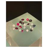 COLLECTION OF STONES - CUBIC ZIRCONIAS & GLASS