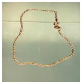 1OK YELLOW GOLD 7.75 INCH BRACELET .9 gram