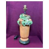 UNIQUE TERRA COTTA LAMP BASE- APPLIED DETAILS