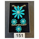 NIB HEIDIDAUSS BROOCH,NECKLACE,EARRING SET