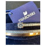 NIB SWAROVSKI EMBELLISHED BANGLE BRACELET