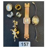 WATCHES, EARRINGS AND MORE, HIGH END COSTUME