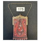 ANTIQUE WHITING & DAVIS ART DECO ENAMELED MESH