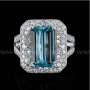 Necklace, Bracelet & Ring - Diamonds, Emeralds, Aquamarine