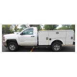 2017 Chevrolet Silverado 2500HD Pickup with Utility Bed & Bumper Mounted Crane