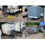 16 Lots: Variety of Enclosed and Flatbed Trailers