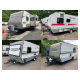 20 Lots: Variety of Venture Travel Trailers