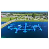 Inflatable obstacle course for water