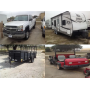 Variety of RV's, Groundskeeping Equipment, and More