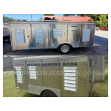 2 Lots: Animal/Working Dog Transport Trailers