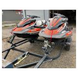 Lot of 2 - 2016 Yamaha Wave Runners - Includes Trailer