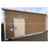 Hut: Inter Segments Fiber Optic Telecommunications Concrete Structure W/ Power AC Racks