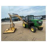 2015 John Deere 6105M with Tiger Mower