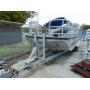 2000 SeaArk 24 foot commercial flat-deck aluminum workboat