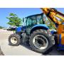 New Holland TS6.110 4x4 Cab Tractor with Bomford Turner Hawk Evo VFA 6.0 Mower