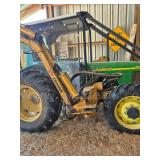 John Deere 5420 Tractor with Cheetah Boom Mower Attachment